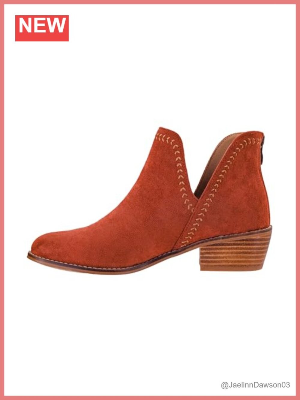 Faux Suede Round Toe Bootie with Memory Foam Insoles, 2-Inch Heel, Back Zip,